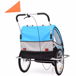 vidaXL 2-in-1 Bicycle Trailer & Stroller | Convertible Kids' Stroller
