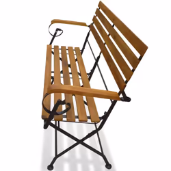 vidaXL Folding Garden Bench Acacia Wood 112x46x85cm Outdoor Patio Park Seat