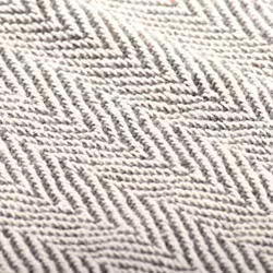 vidaXL Throw Cotton Herringbone 125x150cm Grey Sofa Blanket Bedspread Cover - Additional view 4
