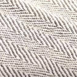 vidaXL Throw Cotton Herringbone 160x210cm Grey Sofa Blanket Bedspread Cover - Additional view 4