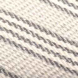 vidaXL Throw Cotton Stripes 160x210cm Grey and White Sofa Bed Blanket Cover