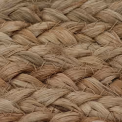 vidaXL Area Rug Braided Jute 90cm Round Home Living Room Floor Carpet Mat