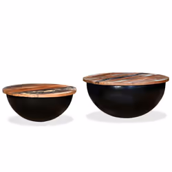 vidaXL Coffee Table Tea Side Table Decorative End Accent Telephone Sofa Table - black, 60 x 27 cm/ 2 pcs - Additional view 4