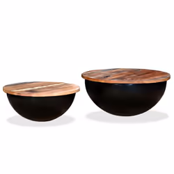 vidaXL Coffee Table Tea Side Table Decorative End Accent Telephone Sofa Table - black, 60 x 27 cm/ 2 pcs - Additional view 9