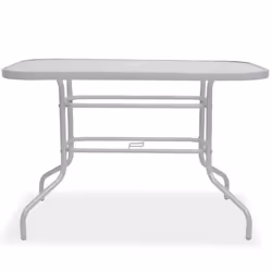 vidaXL Outdoor Dining Set 8 Piece Textilene Grey Garden Table Chairs Umbrella - Additional view 5