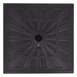 vidaXL Parasol Base Resin Square Black 19kg Outdoor Umbrella Holder Stand - Additional view 5
