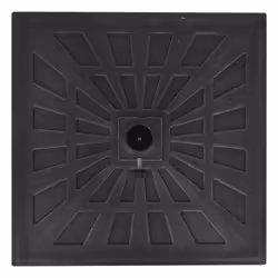 vidaXL Parasol Base Resin Square Black 12kg Outdoor Umbrella Holder Stand - Additional view 4