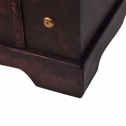 vidaXL Vintage Treasure Chest Wood Brown Storage Cabinet Box Trunk Treasure - Additional view 5