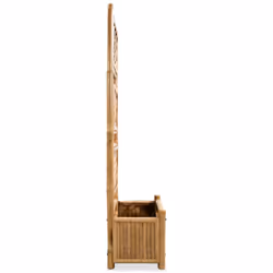 vidaXL Garden Raised Bed with Trellis Bamboo 40cm Climbing Plant Flower Pot - Additional view 2