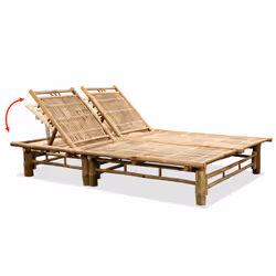 VidaXL 43715 outdoor chair Lounge Padded seat Bamboo - Additional view 4