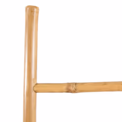 vidaXL Towel Ladder with 5 Rungs Bamboo 150cm Home Bathroom Hanger Rail Rack - Additional view 2