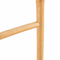 vidaXL Towel Ladder with 5 Rungs Bamboo 150cm Home Bathroom Hanger Rail Rack - Additional view 3