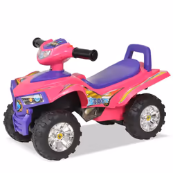 vidaXL Children's Ride-on ATV with Sound and Light Pink and Purple Car Vehicle - Additional view 2