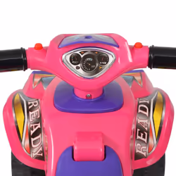 vidaXL Children's Ride-on ATV with Sound and Light Pink and Purple Car Vehicle - Additional view 3