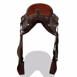 vidaXL Western Saddle Headstall&Breast Collar Real Leather 17" Brown Horse Pad - Additional view 4