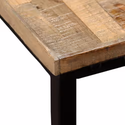 vidaXL Solid Reclaimed Teak Nesting Coffee Table Set 2 Piece Furniture Desk - Additional view 5