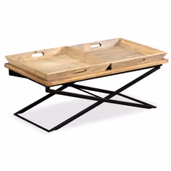 vidaXL Solid Mango Wood Coffee Table 110x55x42cm Home Living Room Furniture - Additional view 10