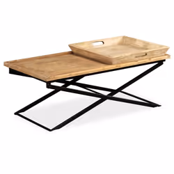 vidaXL Solid Mango Wood Coffee Table 110x55x42cm Home Living Room Furniture