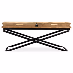 vidaXL Solid Mango Wood Coffee Table 110x55x42cm Home Living Room Furniture - Additional view 4