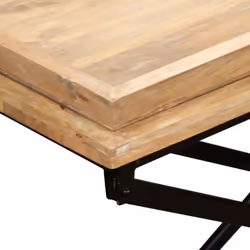 vidaXL Solid Mango Wood Coffee Table 110x55x42cm Home Living Room Furniture - Additional view 9