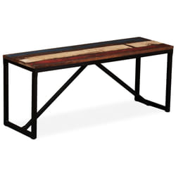 vidaXL Bench Hallway Bench Chair Entryway Stand Bench Seat Solid Mango Wood - 110 x 35 x 45 cm