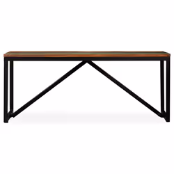 vidaXL Bench Hallway Bench Chair Entryway Stand Bench Seat Solid Mango Wood - 110 x 35 x 45 cm - Additional view 2