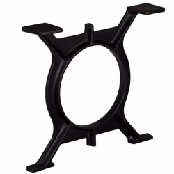 vidaXL 2x Coffee Table Legs O-Frame Cast Iron Industrial Bench Desk Support - Additional view 3