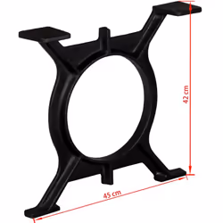vidaXL 2x Coffee Table Legs O-Frame Cast Iron Industrial Bench Desk Support - Additional view 9