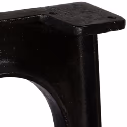 vidaXL 2x Dining Table Legs with Arched Base A-Frame Cast Iron Desk Support - Additional view 6