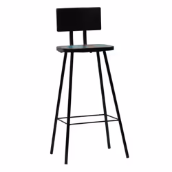 vidaXL Bar Chairs Kitchen Seat Counter Stool Multicolour Solid Reclaimed Wood - 2 pcs - Additional view 8