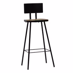 vidaXL Bar Chairs Kitchen Seat Counter Stool Multicolour Solid Reclaimed Wood - 4 pcs - Additional view 7