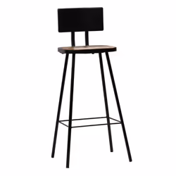 vidaXL Bar Chairs Kitchen Seat Counter Stool Multicolour Solid Reclaimed Wood - 4 pcs - Additional view 8