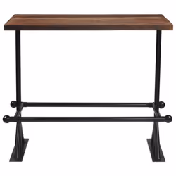 vidaXL Bar Set Dining Room Kitchen Dining Table and Chair Solid Reclaimed Wood - 5 piece
