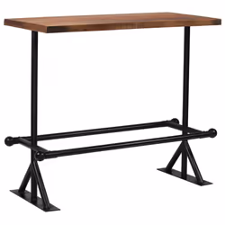 vidaXL Bar Set Dining Room Kitchen Dining Table and Chair Solid Reclaimed Wood - 5 piece