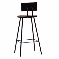 vidaXL Bar Set Kitchen Dining Table and Chair Multicolour Solid Reclaimed Wood - 5 piece - Additional view 10