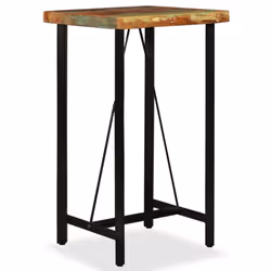 vidaXL Solid Reclaimed Wood Bar Table Kitchen Dining Furniture Multi Sizes - 60 x 60 x 107 cm