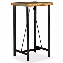 vidaXL Solid Reclaimed Wood Bar Table Kitchen Dining Furniture Multi Sizes - 60 x 60 x 107 cm - Additional view 8