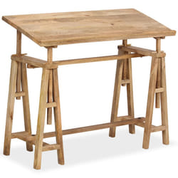 vidaXL Solid Mango Wood Drafting Table 116x50x76cm Drawing Art Workplace Desk