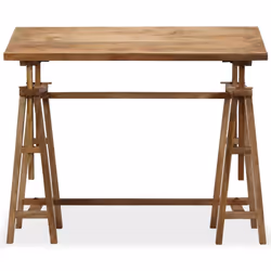 vidaXL Solid Mango Wood Drafting Table 116x50x76cm Drawing Art Workplace Desk