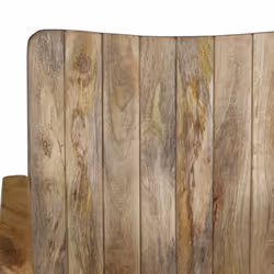 vidaXL Solid Mango Wood and Steel 2-Seater Bench 102x55x83cm Entryway Seat - Additional view 4