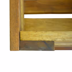 vidaXL Solid Acacia Wood 2 Piece Apple Crate Set Fruit Garden Storage Box - Additional view 7