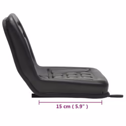 vidaXL Universal Tractor Seat Black Dumper Mower Replacement Part Accessories - Additional view 3