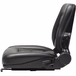 vidaXL Forklift & Tractor Seat with Adjustable Backrest Black Digger Part - Additional view 2