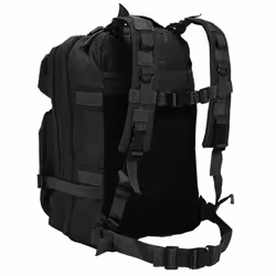 vidaXL Army-Style Backpack 50L Black Rucksack Travel Camping Shoulder Bag