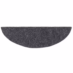 vidaXL 15x Self-adhesive Stair Mats Needle Punch 56x17x3cm Dark Grey Tread Pad - Additional view 4