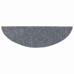 vidaXL 15x Self-adhesive Stair Mats Needle Punch 56x17x3 cm Light Grey Rugs - Additional view 4