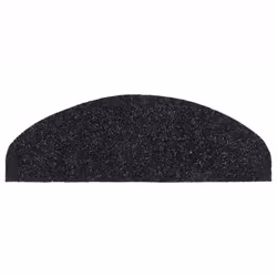 vidaXL 15x Self-adhesive Stair Mats Needle Punch 65x21x4cm Black Tread Rugs - Additional view 4