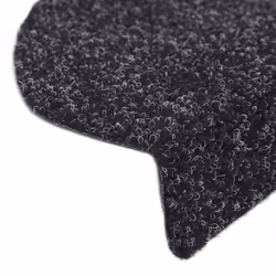 vidaXL 15x Self-adhesive Stair Mats Needle Punch 65x21x4cm Black Tread Rugs - Additional view 5