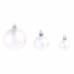 vidaXL Christmas Ball Set 100 Piece 3/4/6 cm Silver Tree Hanging Decoration