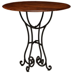 vidaXL Solid Wood Acacia Dining Table with Honey Finish 80x76 cm Wooden Table